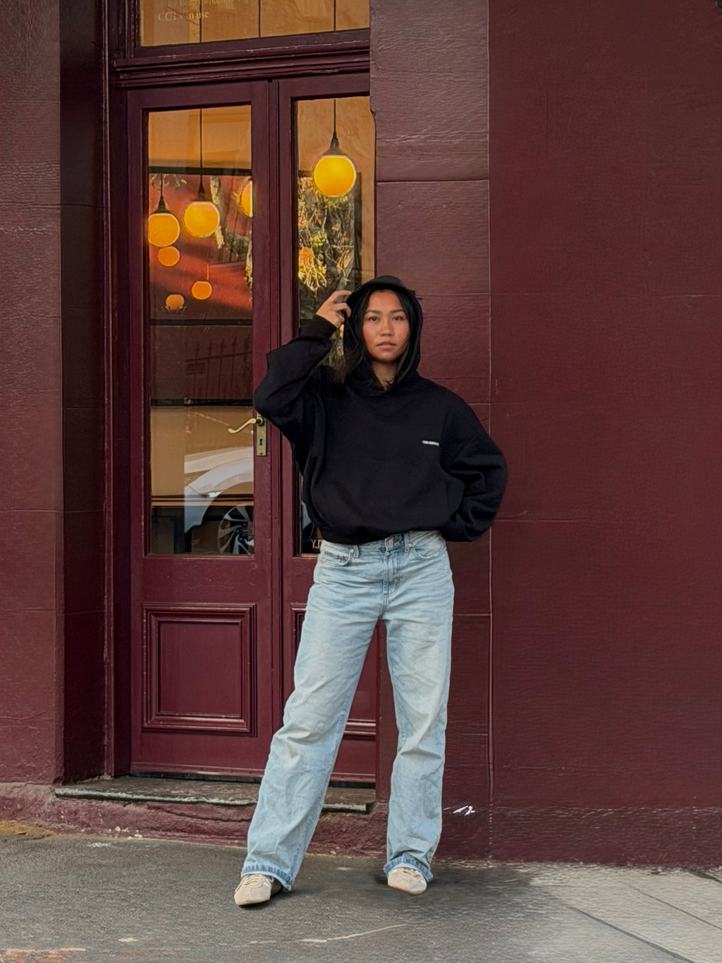all time fav' hoodie black