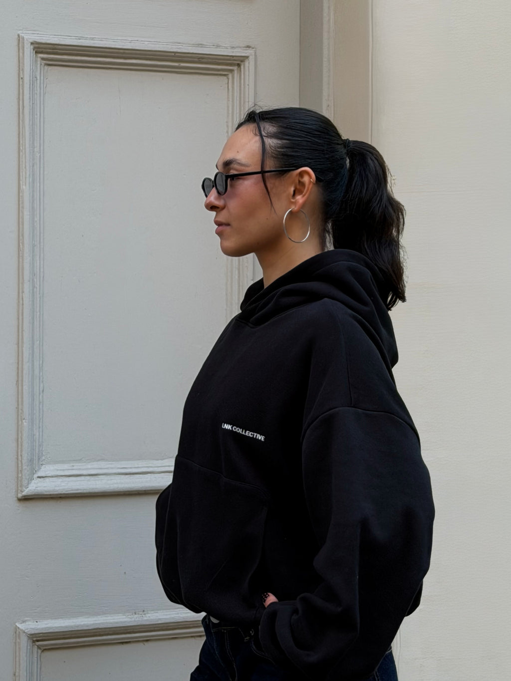 all time fav' hoodie black