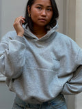 all time fav' hoodie grey melange