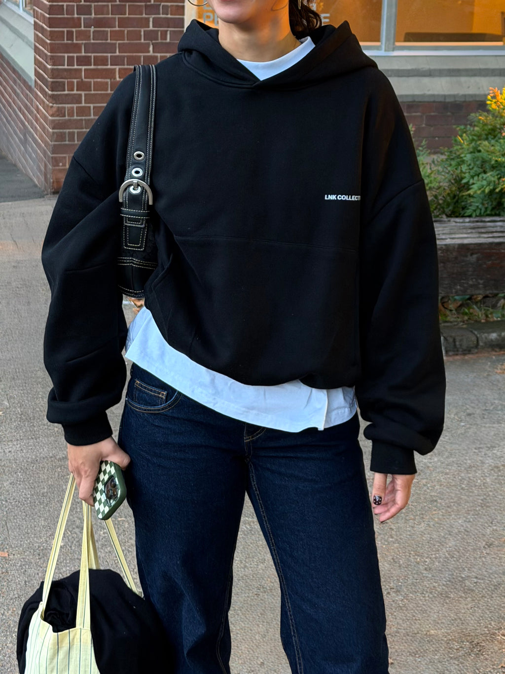 all time fav' hoodie black